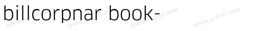 billcorpnar book字体转换